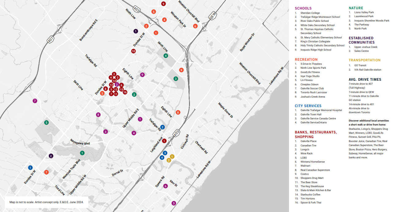 Upper Joshua Creek Oakville Amenities Park