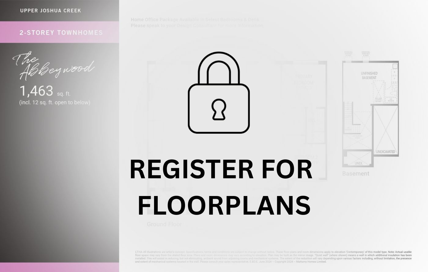 Detailed floor plan design for a new home in Upper Joshua Creek, Oakville, Ontario